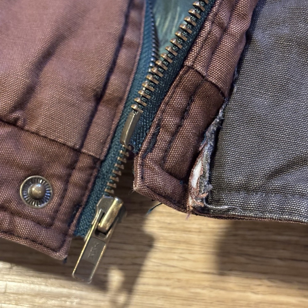 Vintage Field And Stream Chore Coat Men's XL Barn Jacket Corduroy Collar Lining - Picture 11 of 16